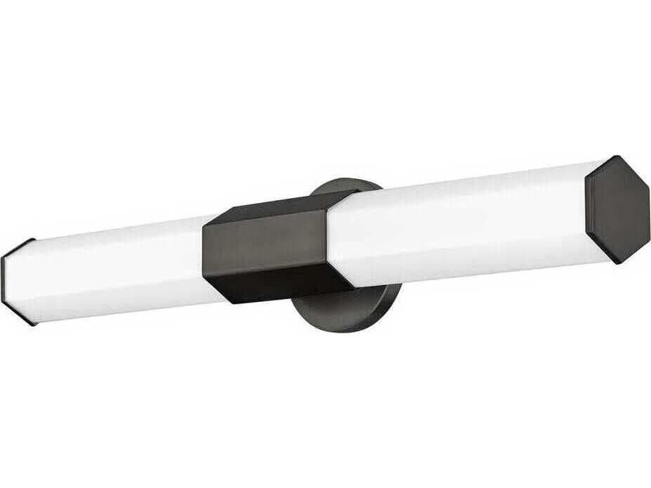 Hinkley Facet Black Oxide Glass LED Vanity Light