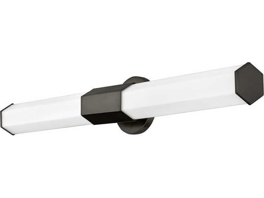Hinkley Facet Black Oxide Glass LED Vanity Light