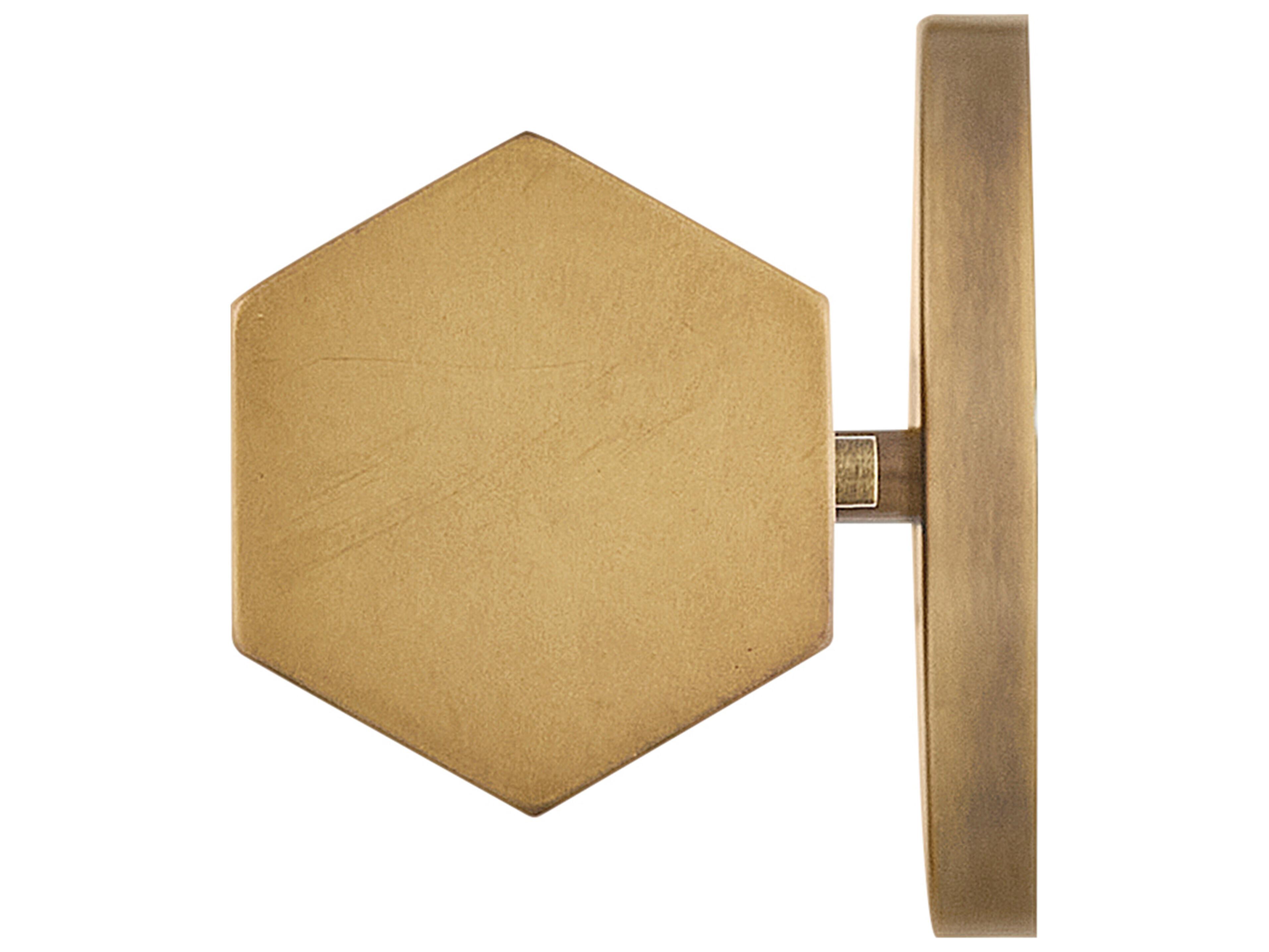 Hinkley Facet Heritage Brass Vanity Light