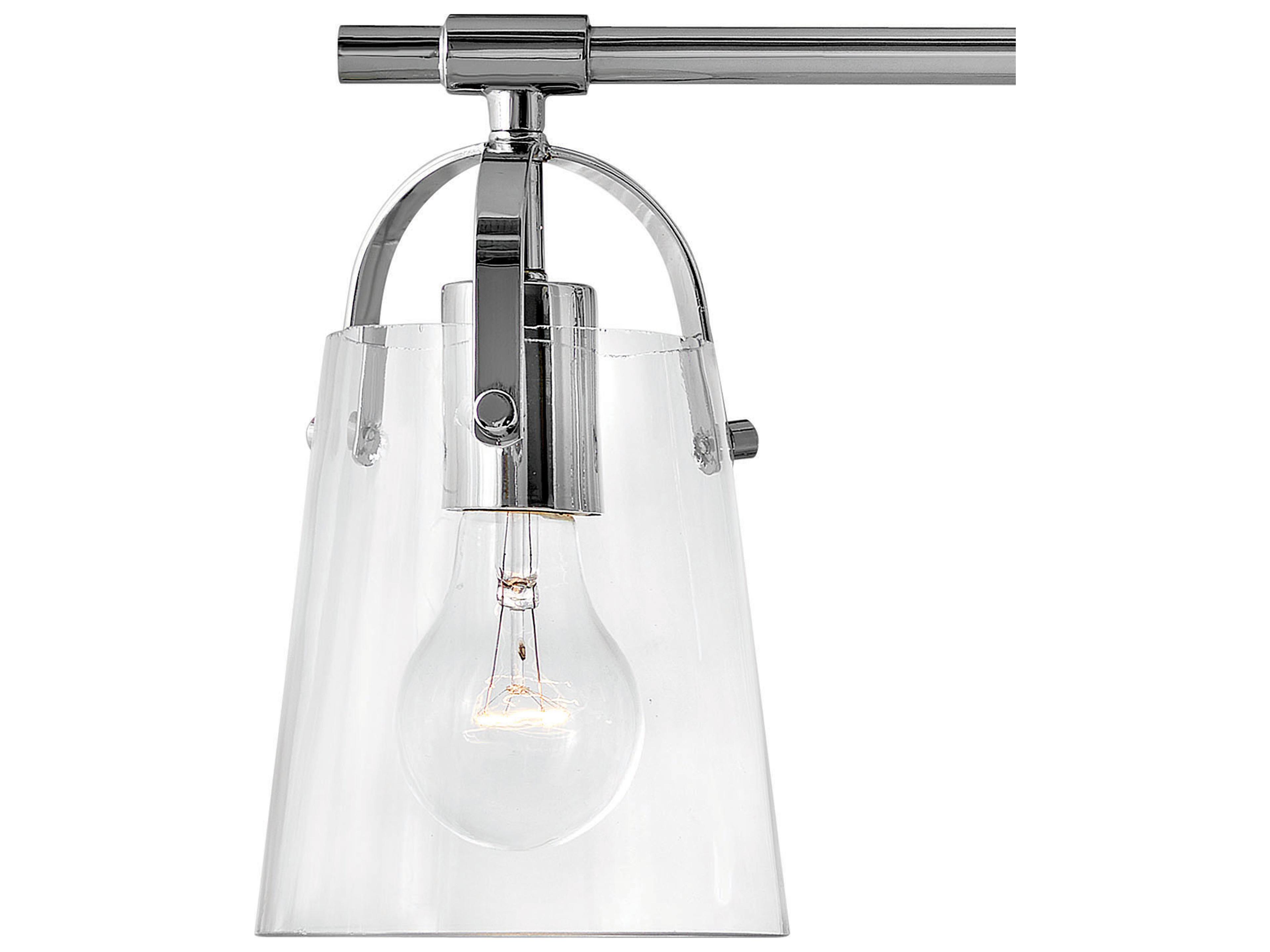 Hinkley Foster 4-Light Chrome Glass Vanity Light