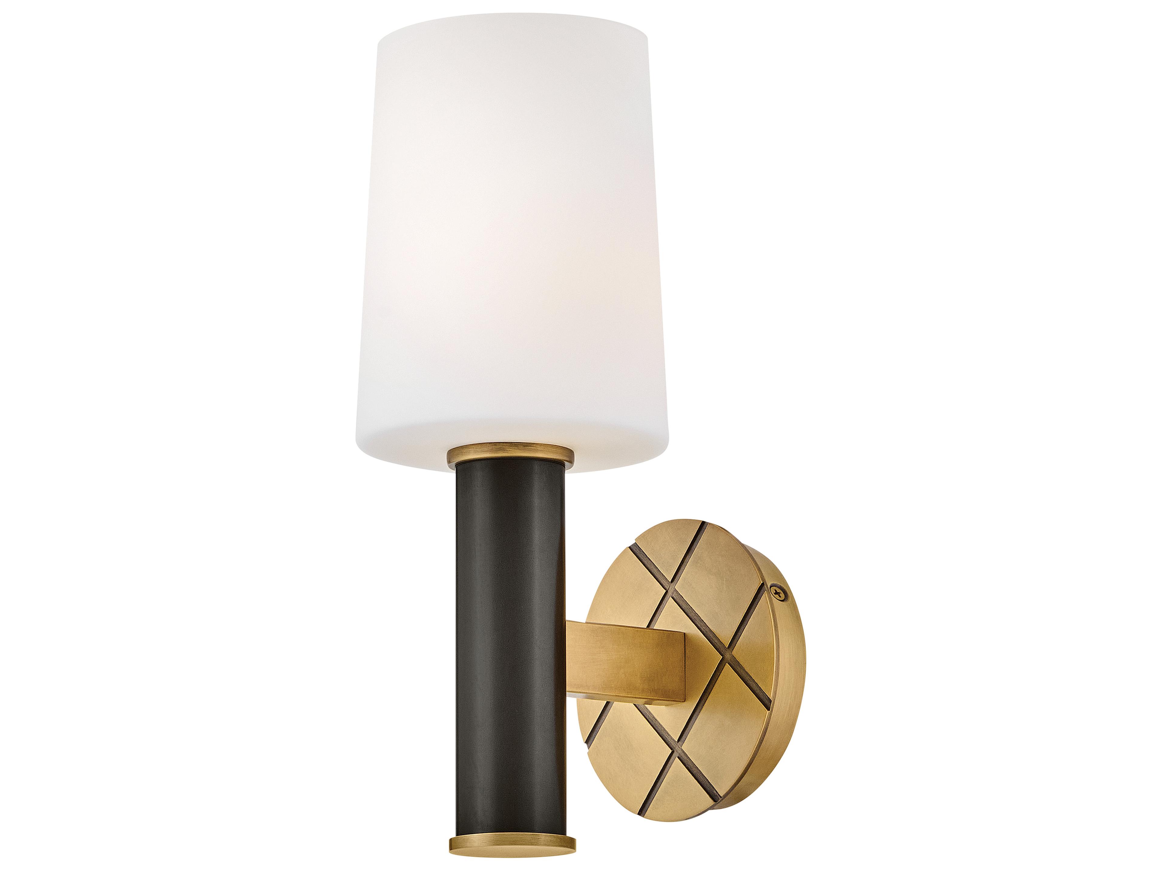 Hinkley Declan 1-Light Heritage Brass Black Oxide Wall Sconce