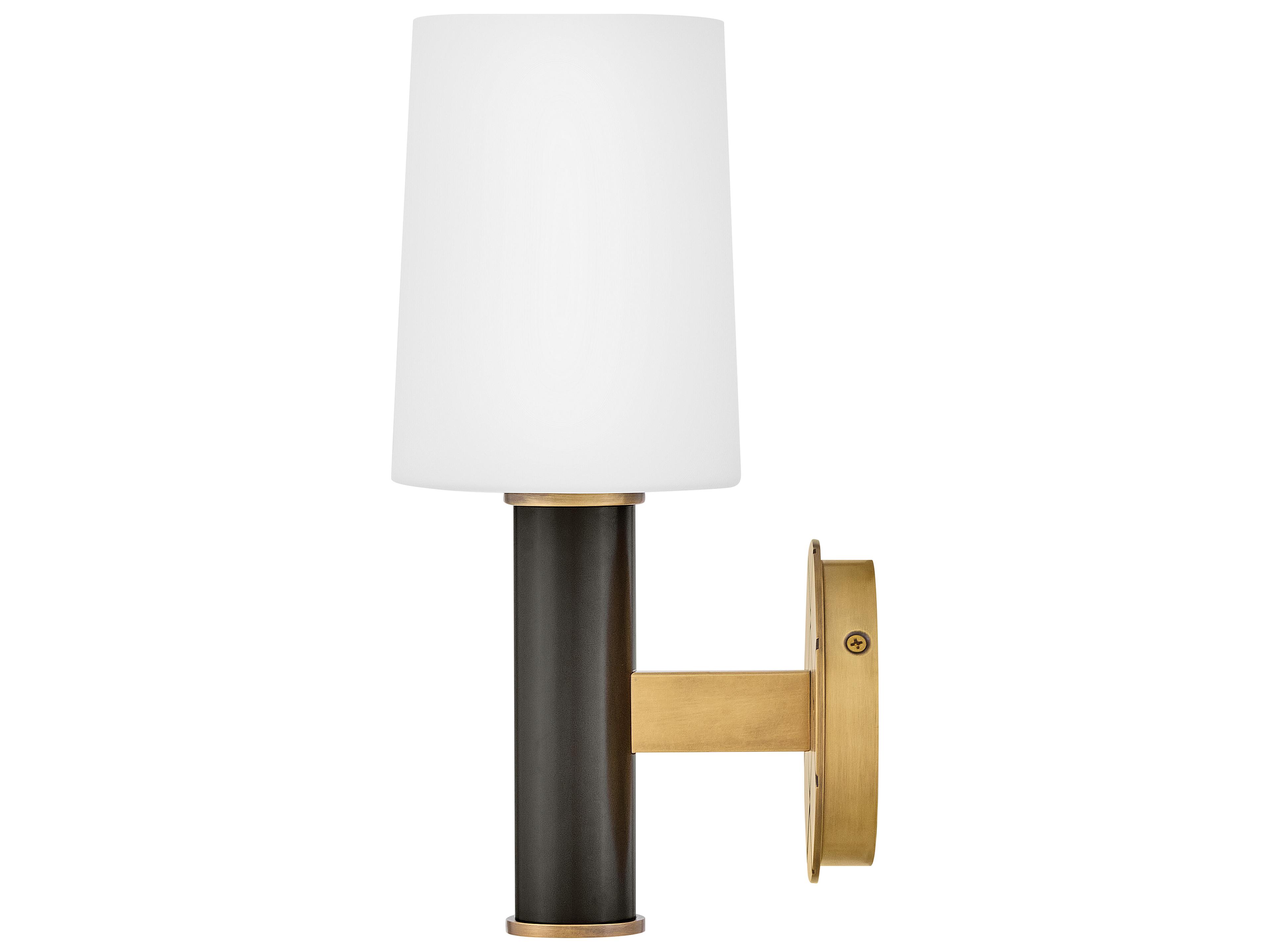 Hinkley Declan 1-Light Heritage Brass Black Oxide Wall Sconce