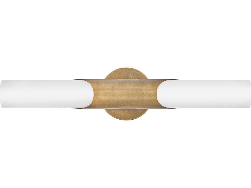 Hinkley Grace Textured Heritage Brass Vanity Light