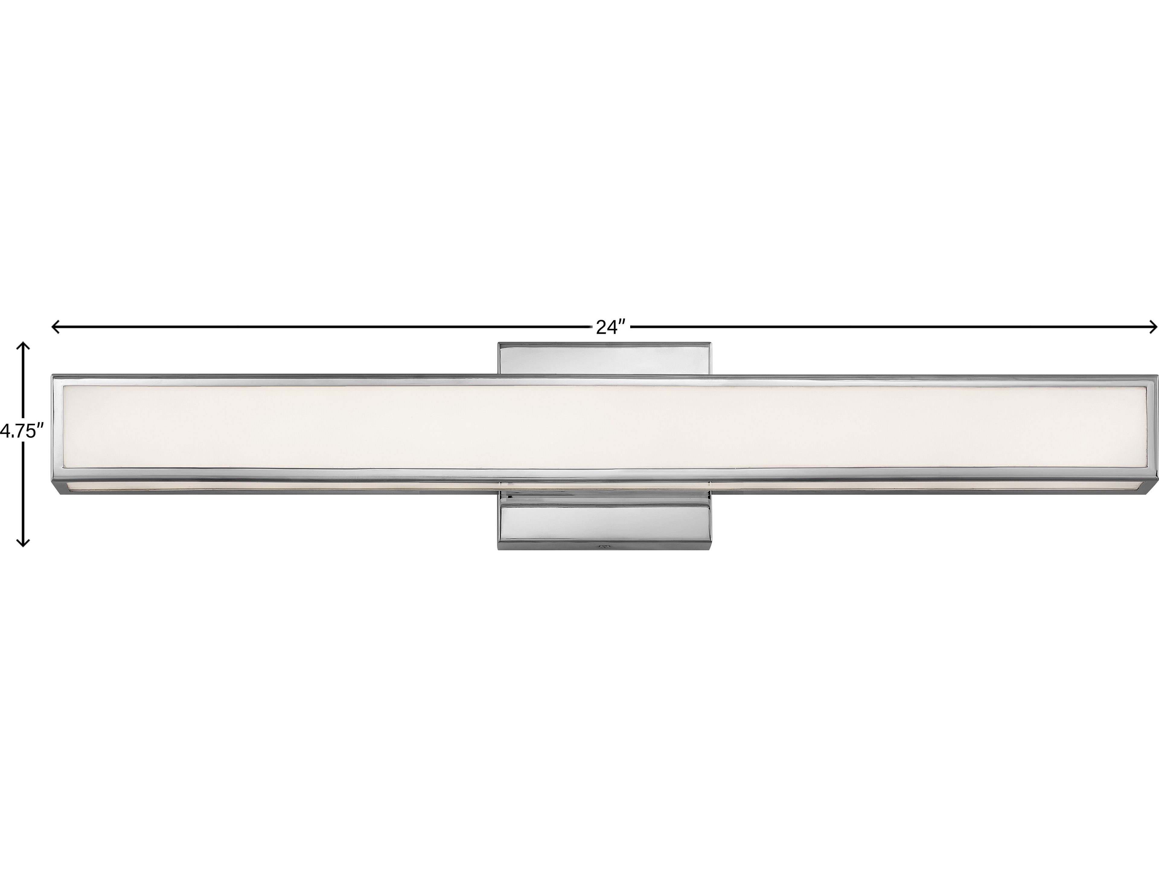 Hinkley Alto Chrome Glass LED Vanity Light