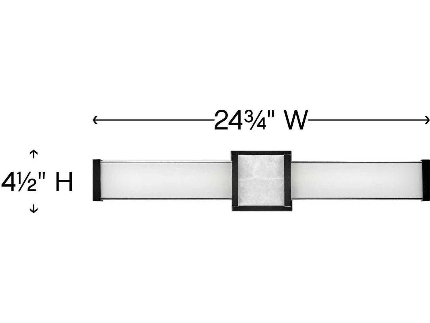 Hinkley Pietra Black Glass LED Vanity Light