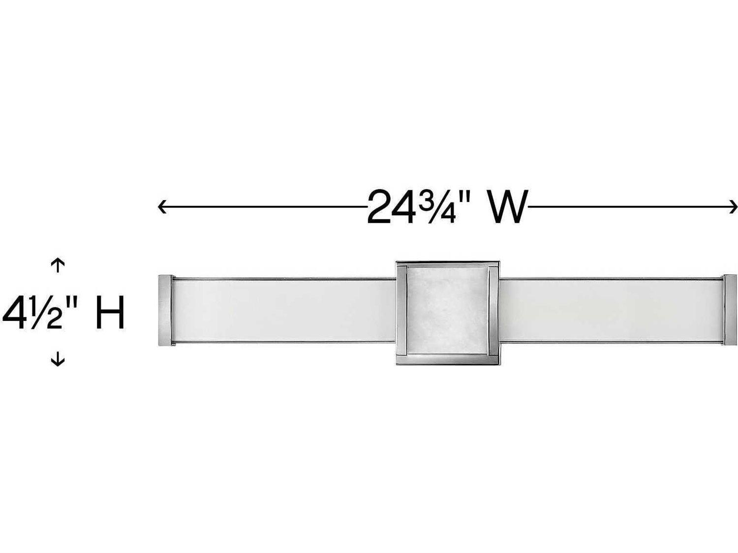 Hinkley Pietra Chrome Glass LED Vanity Light
