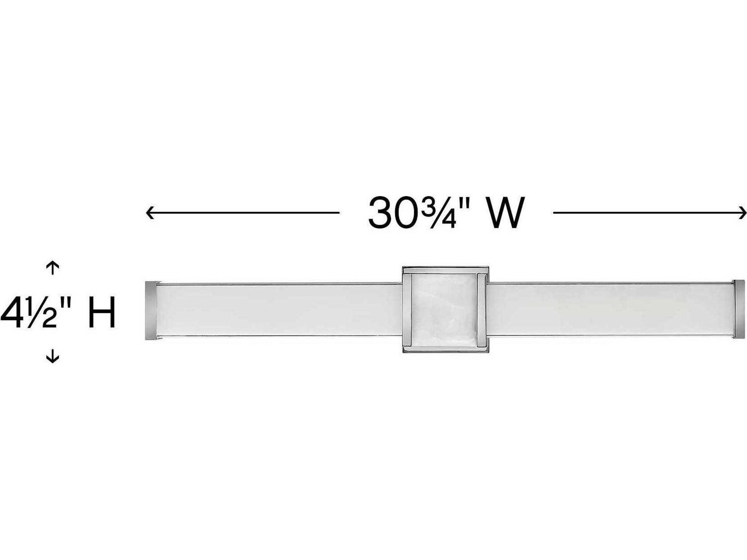 Hinkley Pietra Chrome Glass LED Vanity Light