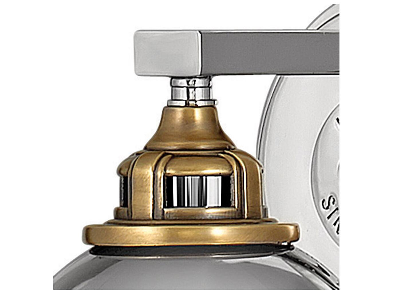 Hinkley Fletcher 1-Light Polished Nickel Heritage Brass Wall Sconce