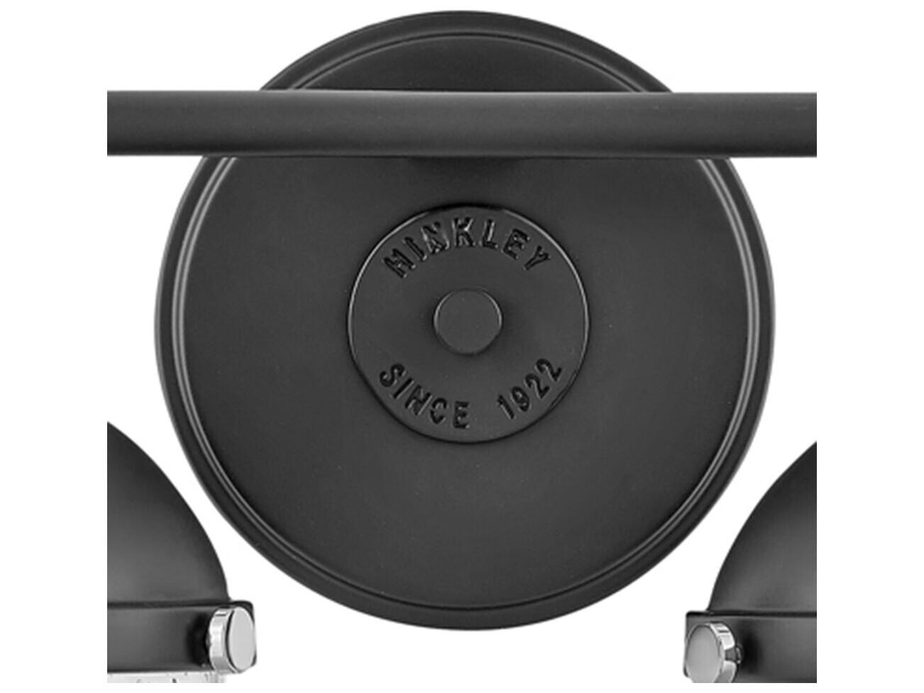 Hinkley Fletcher 2-Light Black Chrome Glass Vanity Light