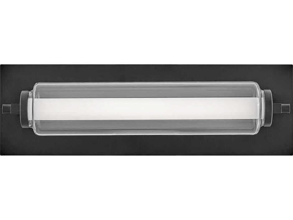 Hinkley Lucien Black Glass LED Vanity Light