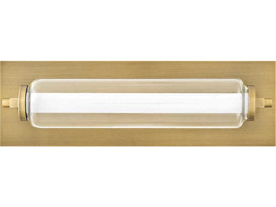 Hinkley Lucien Lacquered Brass Glass LED Vanity Light