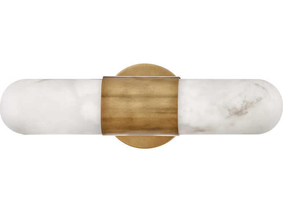 Hinkley Ibiza Heritage Brass Glass LED Vanity Light