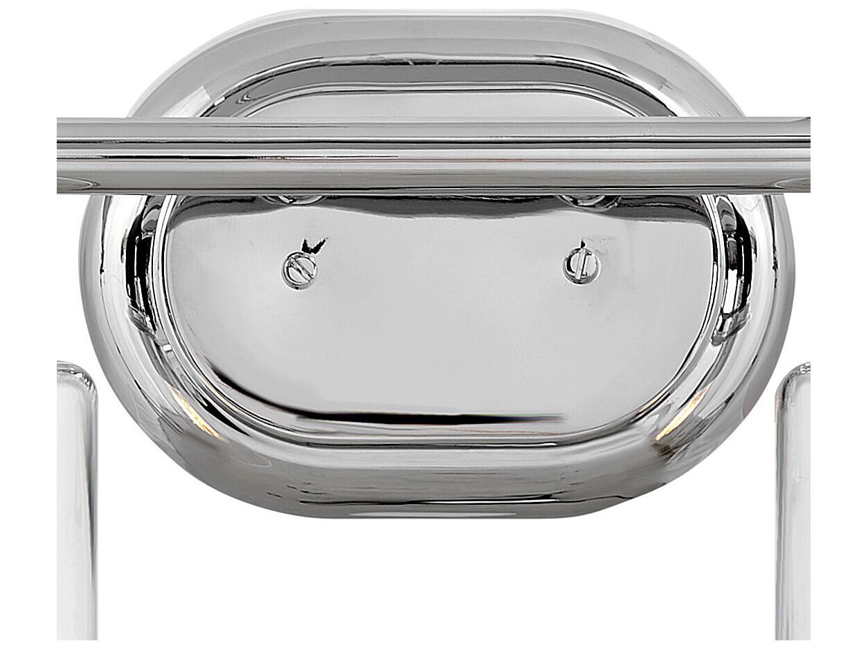Hinkley Halstead 2-Light Chrome Glass Vanity Light