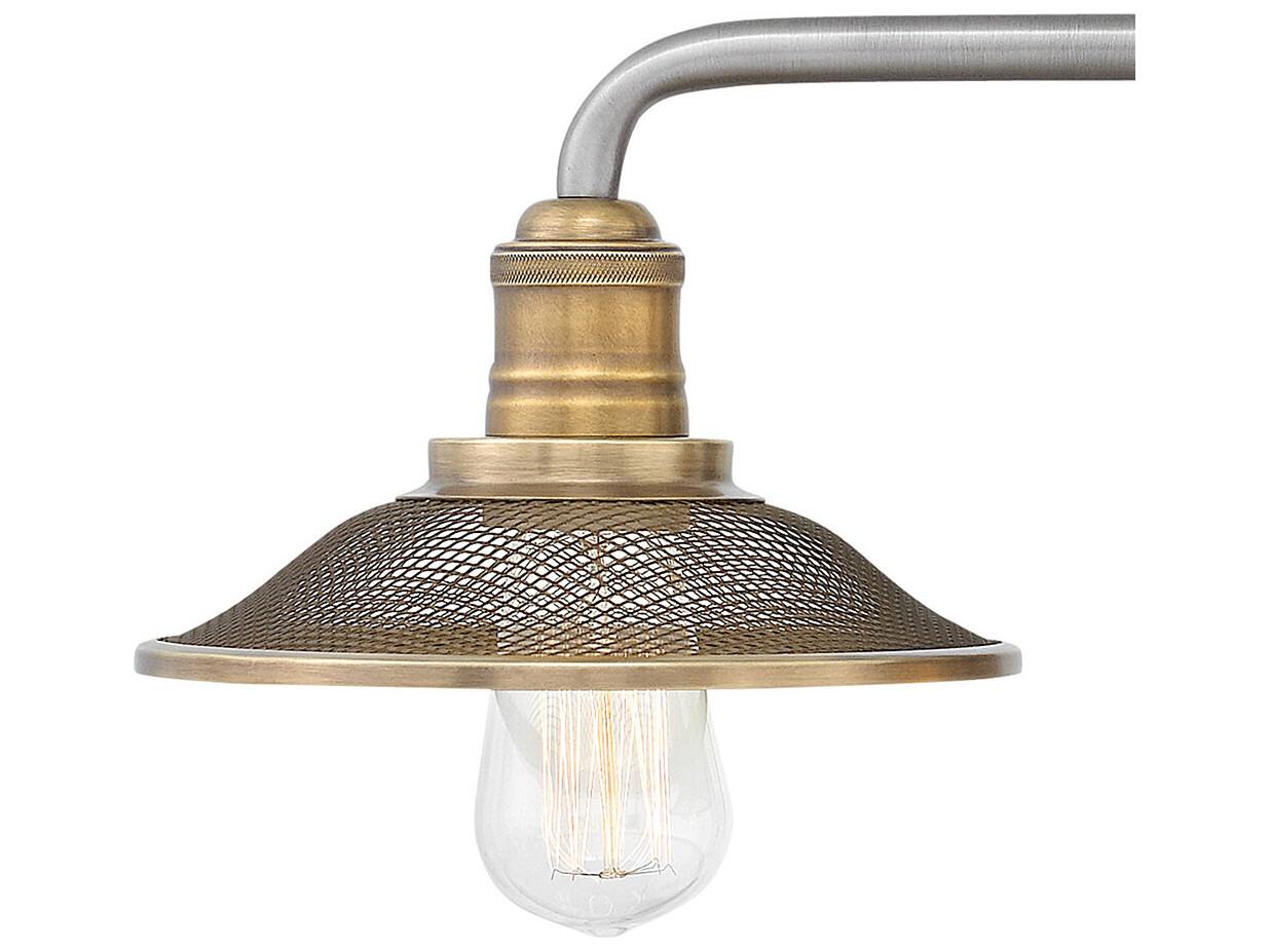 Hinkley Rigby 3-Light Antique Nickel Vanity Light