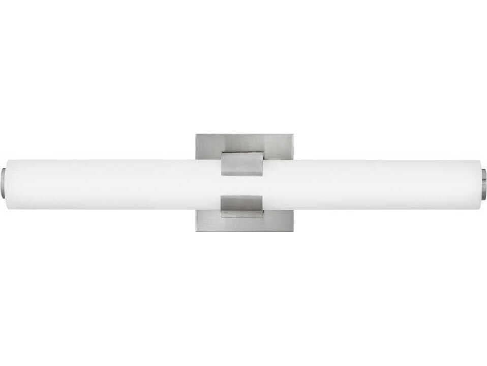 Hinkley Aiden Brushed Nickel Glass LED Vanity Light