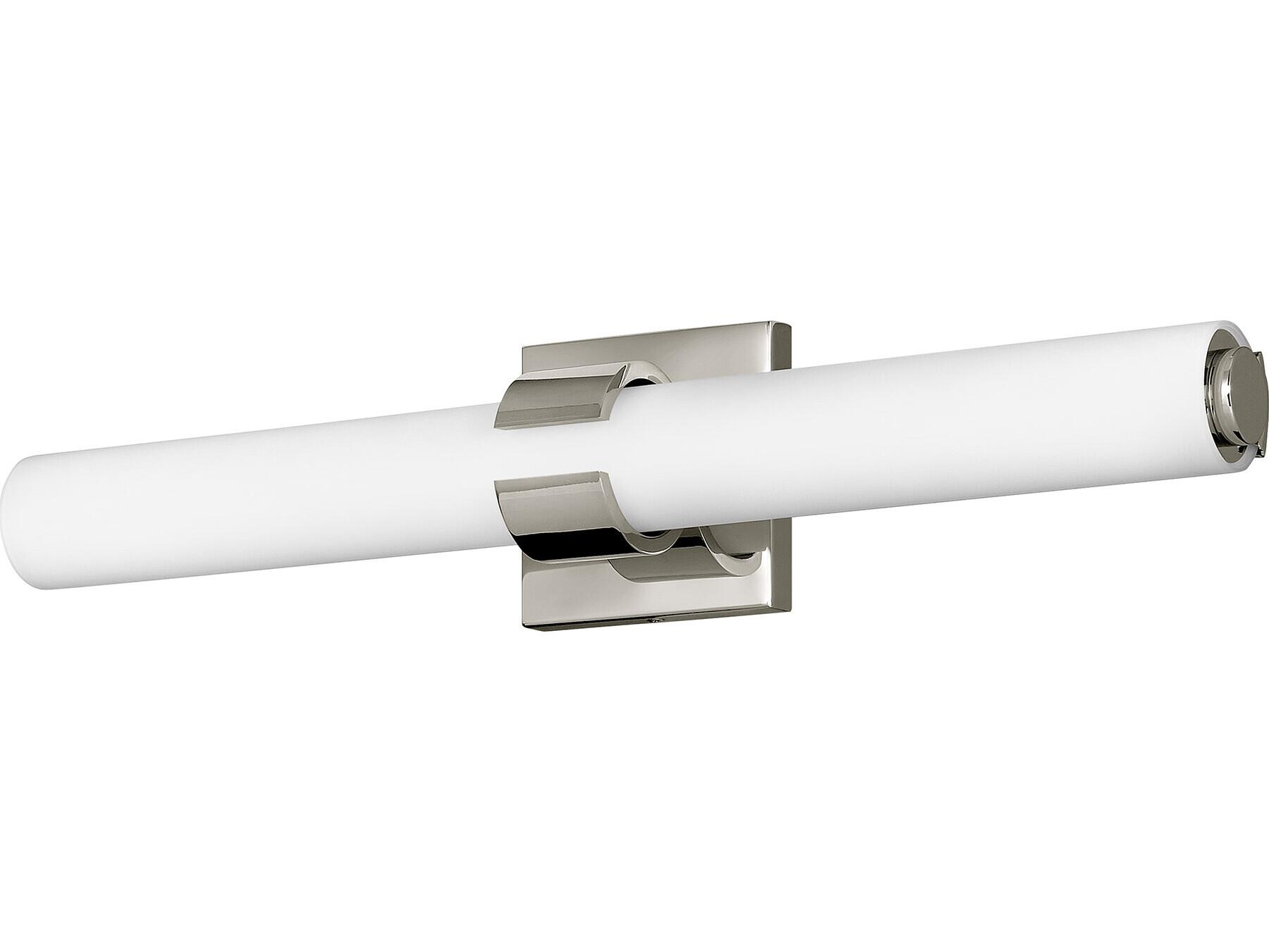 Hinkley Aiden Polished Nickel Glass LED Vanity Light