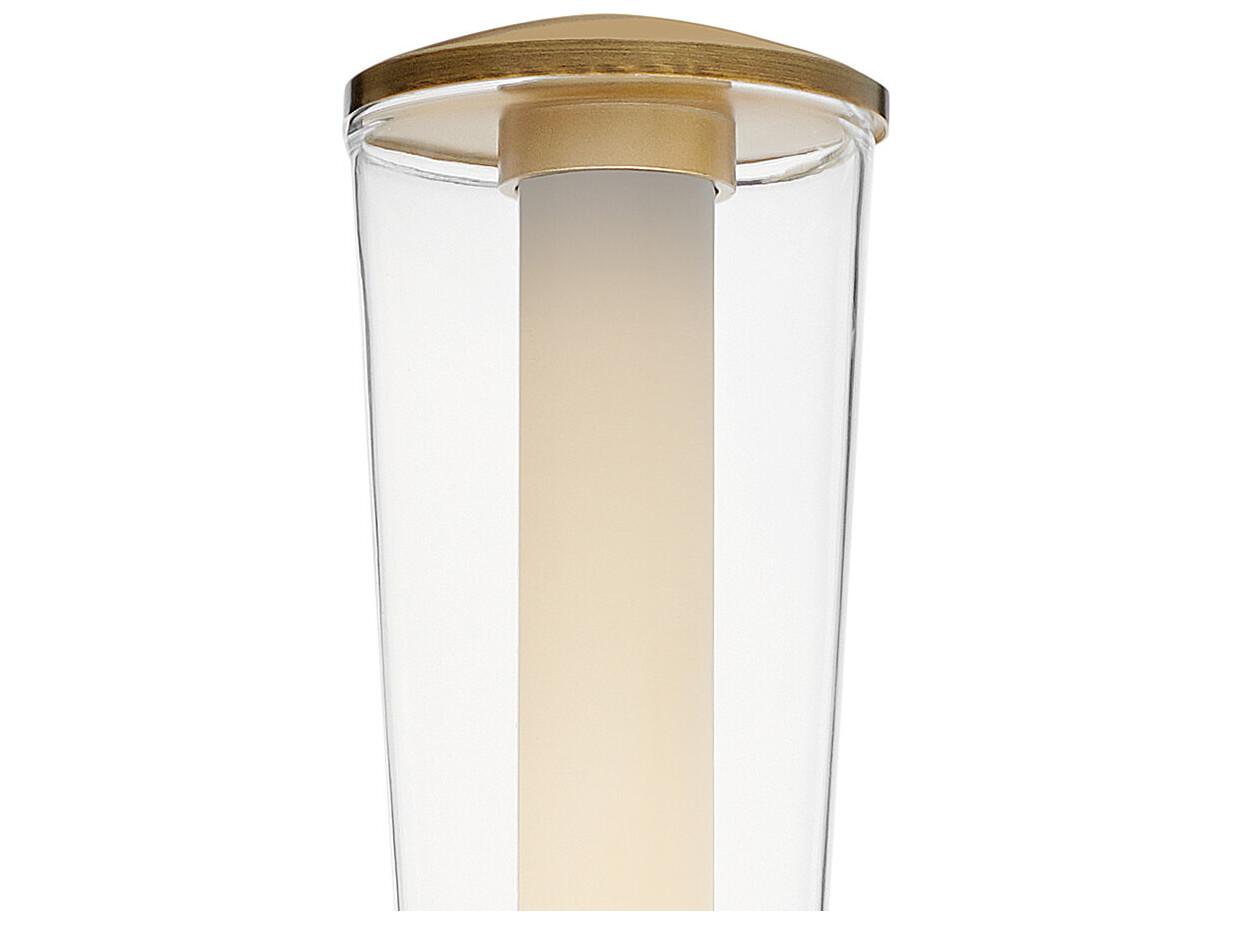 Hinkley Elin Lacquered Brass Glass LED Vanity Light