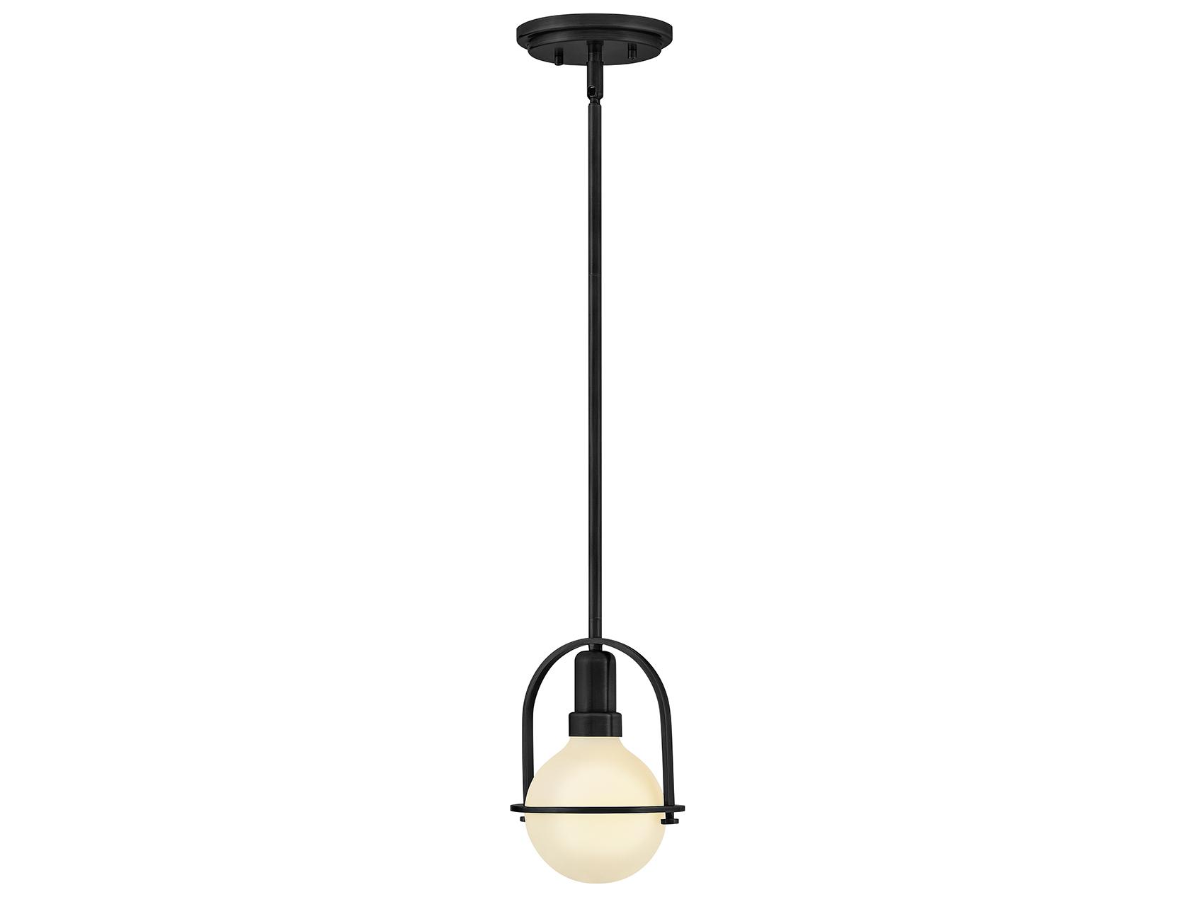 Hinkley Somerset 1-Light Black Globe Mini Pendant