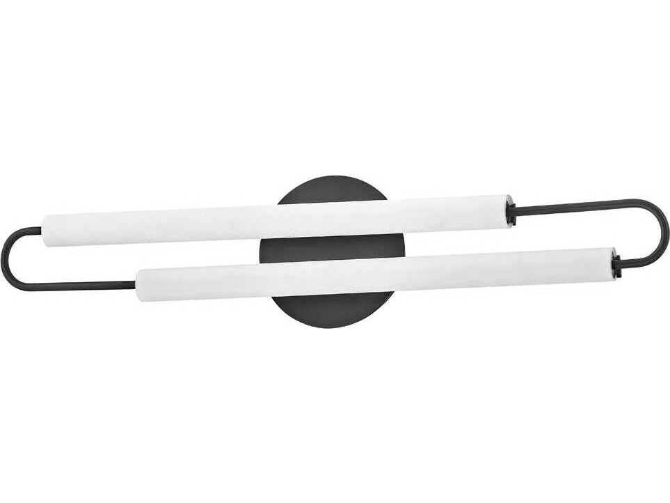 Hinkley Eos Black Glass LED Vanity Light