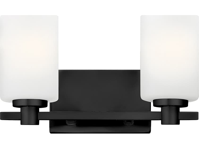 Hinkley Karlie 2-Light Black Vanity Light