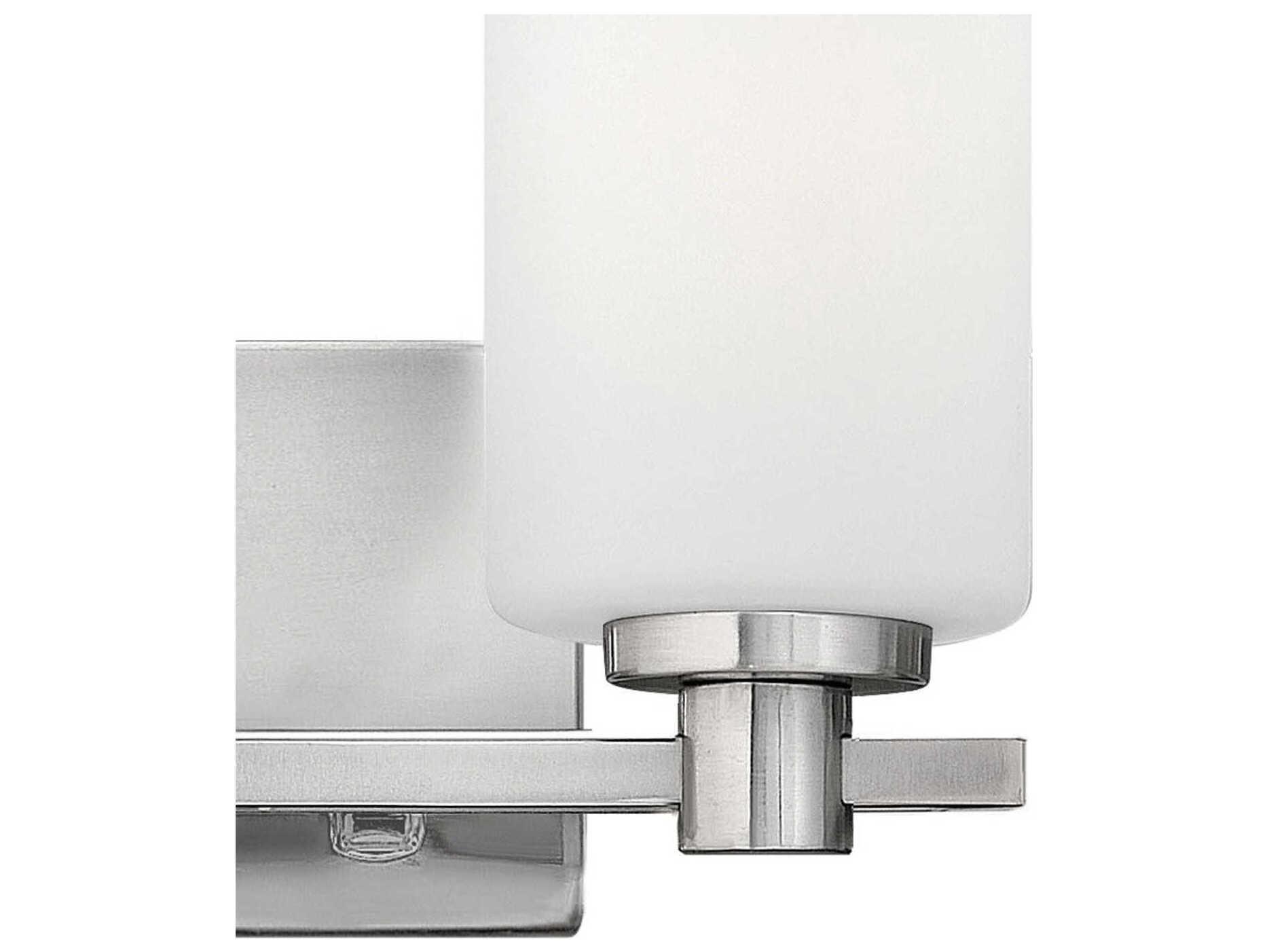 Hinkley Karlie Brushed Nickel Glass Vanity Light