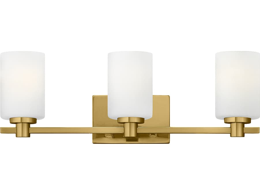 Hinkley Karlie 3-Light Lacquered Brass Vanity Light