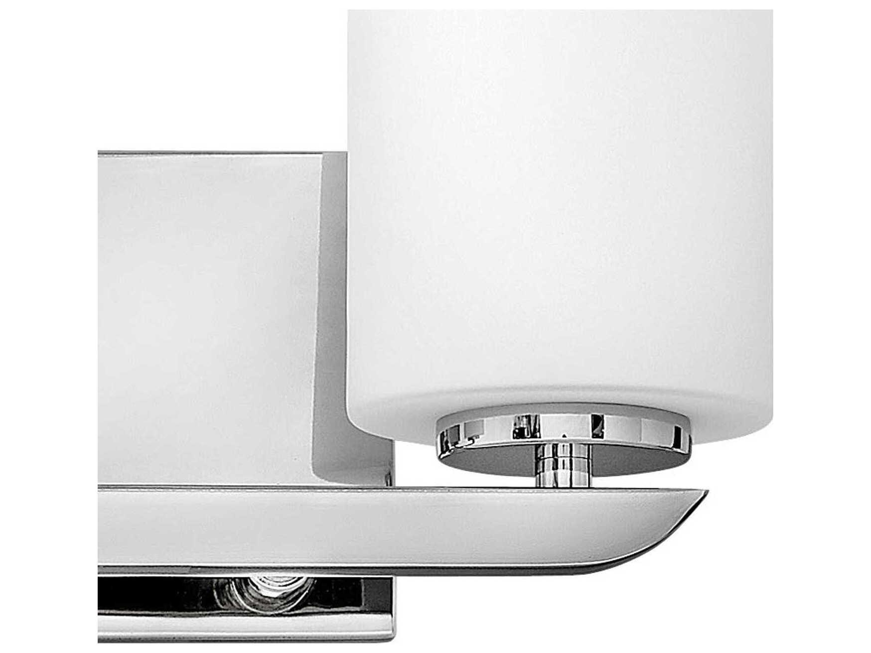 Hinkley Kyra Polished Nickel Glass Vanity Light