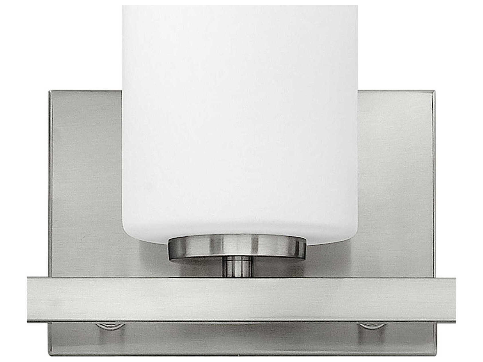 Hinkley Kyra Brushed Nickel Glass Vanity Light