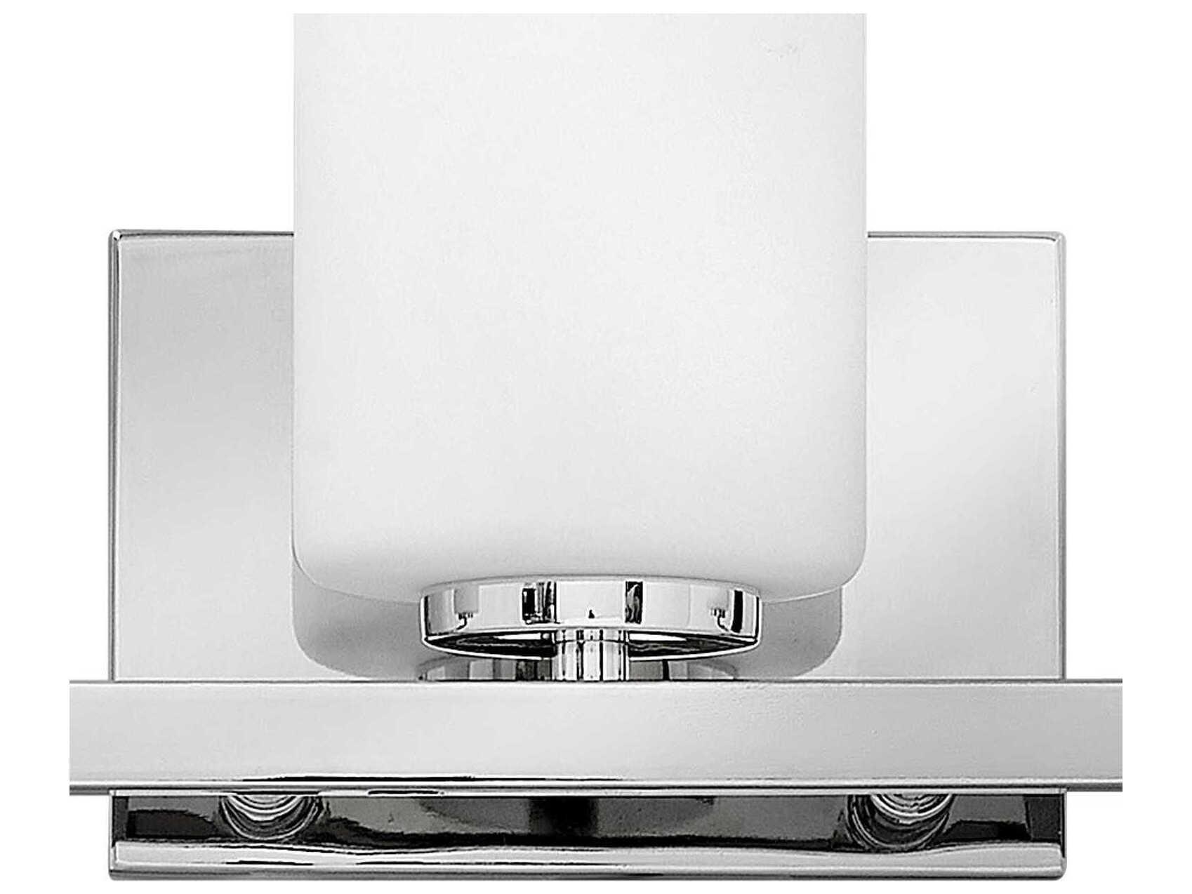 Hinkley Kyra Polished Nickel Glass Vanity Light