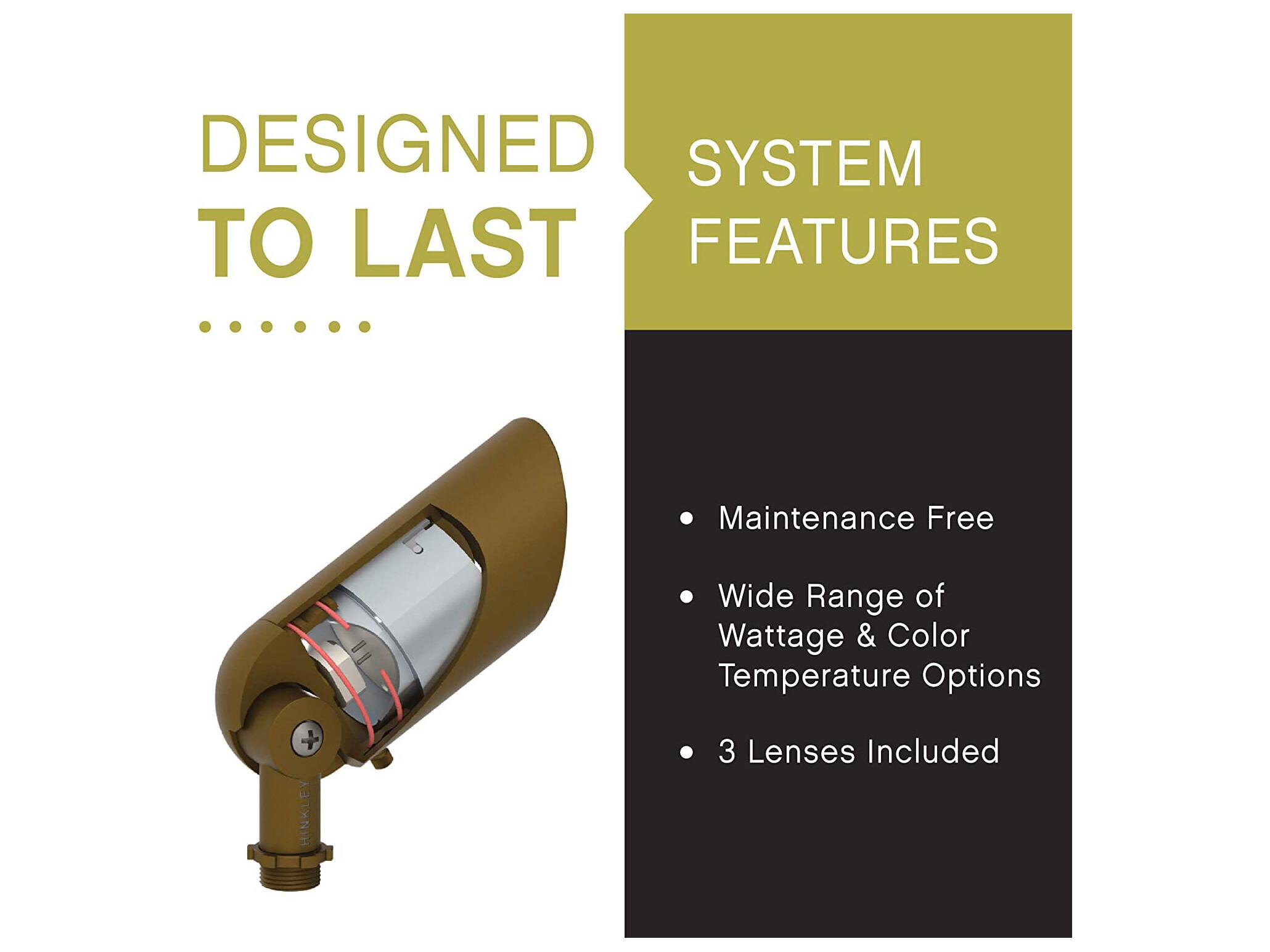 Hinkley Landscape 2700K LED Outdoor Spot Light with Variable Output