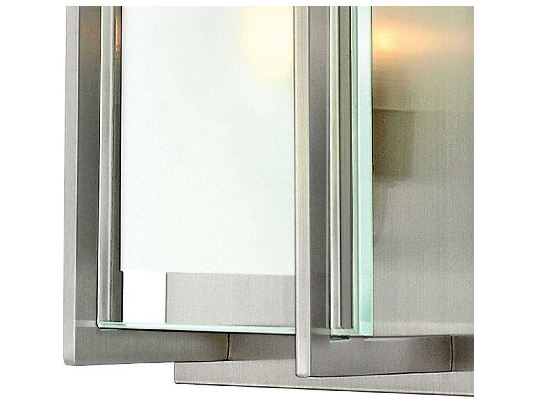 Hinkley Latitude 1-Light Brushed Nickel Glass Wall Sconce