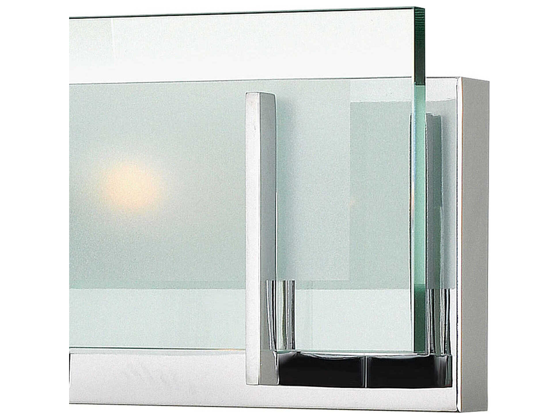 Hinkley Latitude 2-Light Chrome Glass Vanity Light