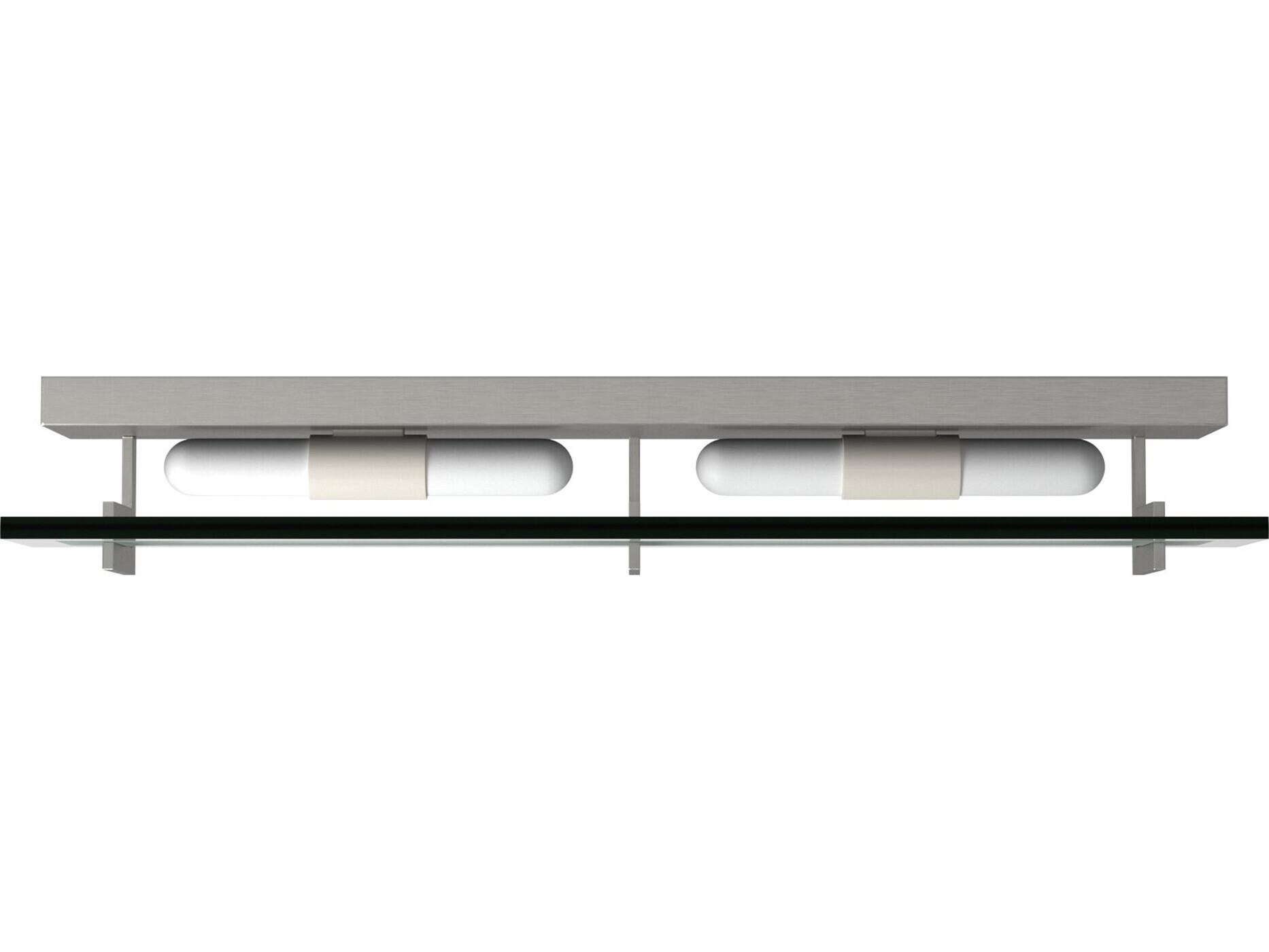 Hinkley Latitude 4-Light Brushed Nickel Glass Vanity Light