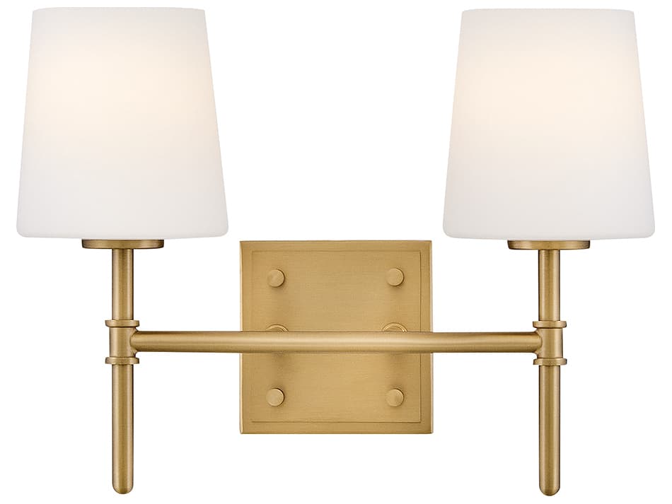 Hinkley Saunders 2-Light Lacquered Brass Vanity Light