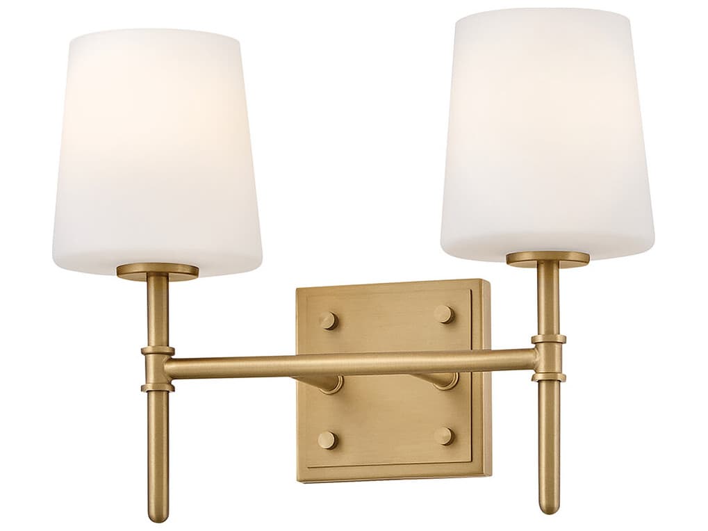 Hinkley Saunders 2-Light Lacquered Brass Vanity Light