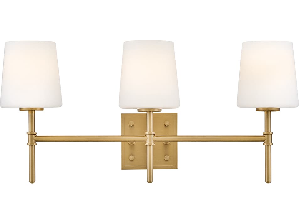 Hinkley Saunders 3-Light Lacquered Brass Vanity Light