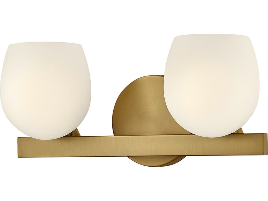 Hinkley Mae 2-Light Lacquered Brass Vanity Light