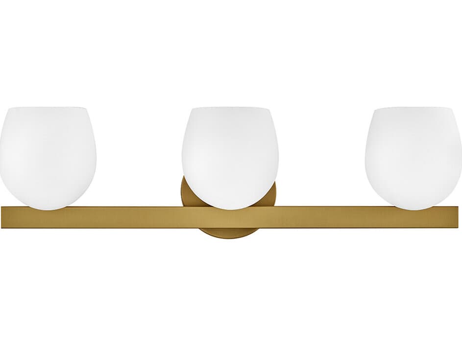 Hinkley Mae 3-Light Lacquered Brass Vanity Light
