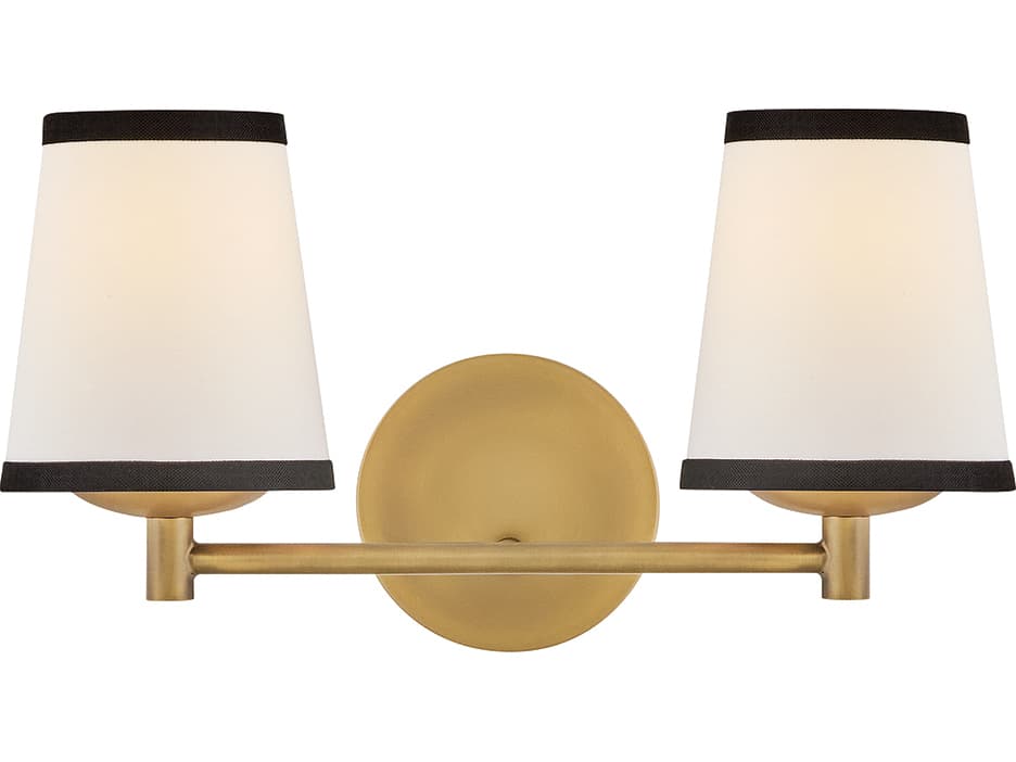 Hinkley Sonia 2-Light Lacquered Brass Vanity Light