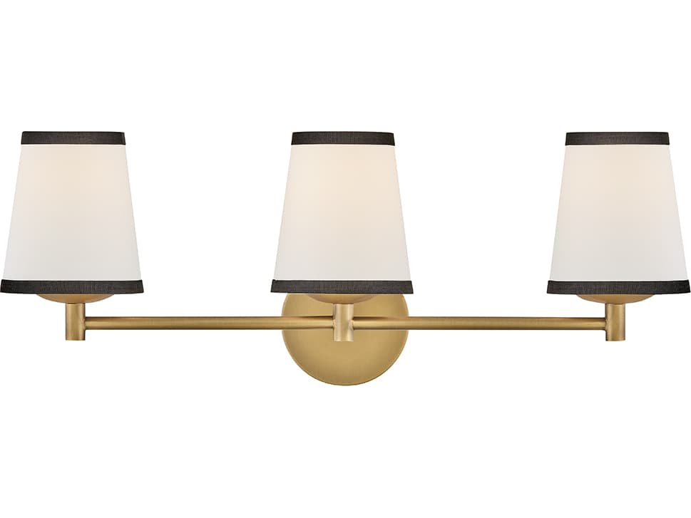 Hinkley Sonia 3-Light Lacquered Brass Vanity Light