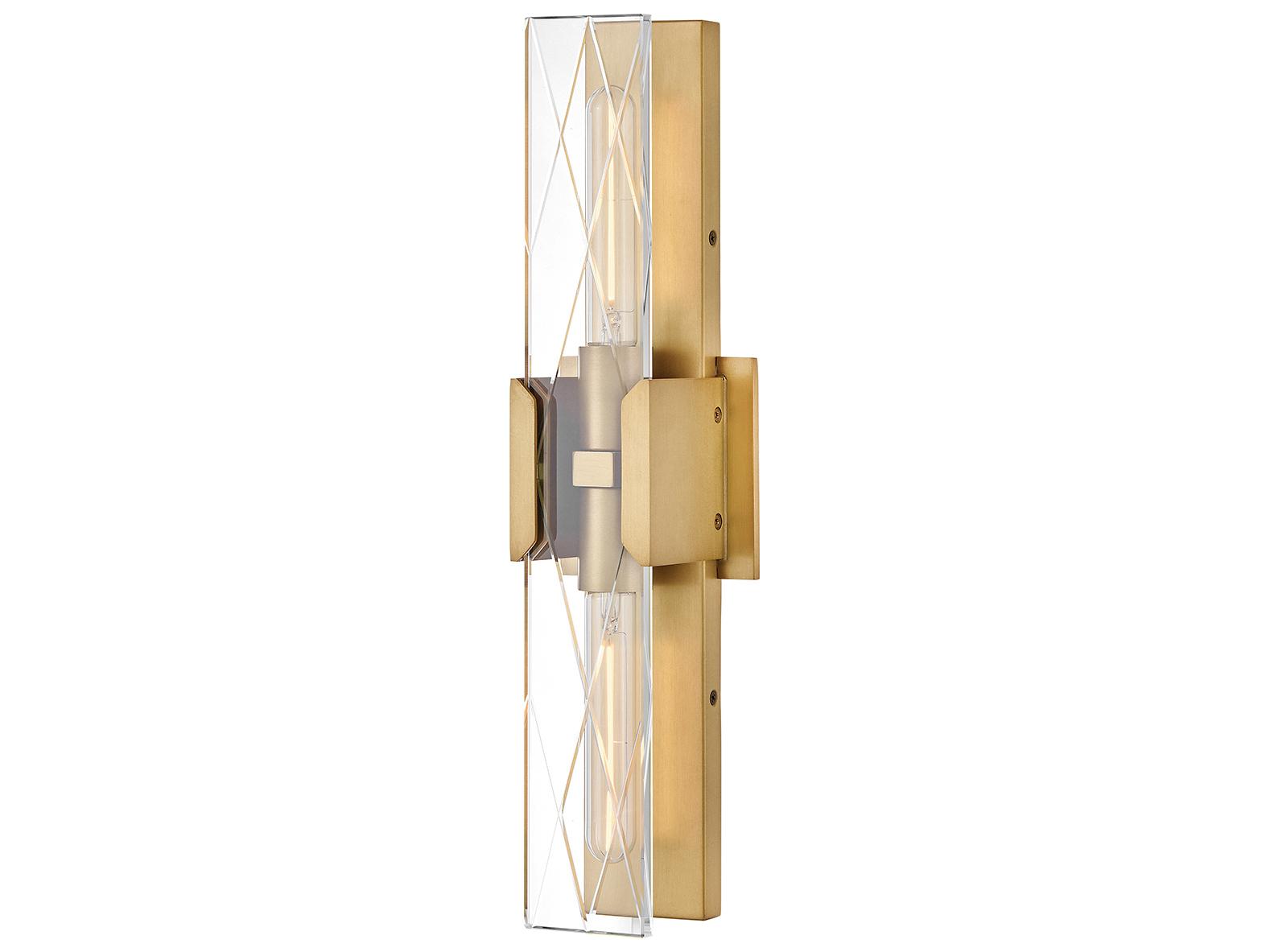 Hinkley Monte 2-Light Heritage Brass Wall Sconce