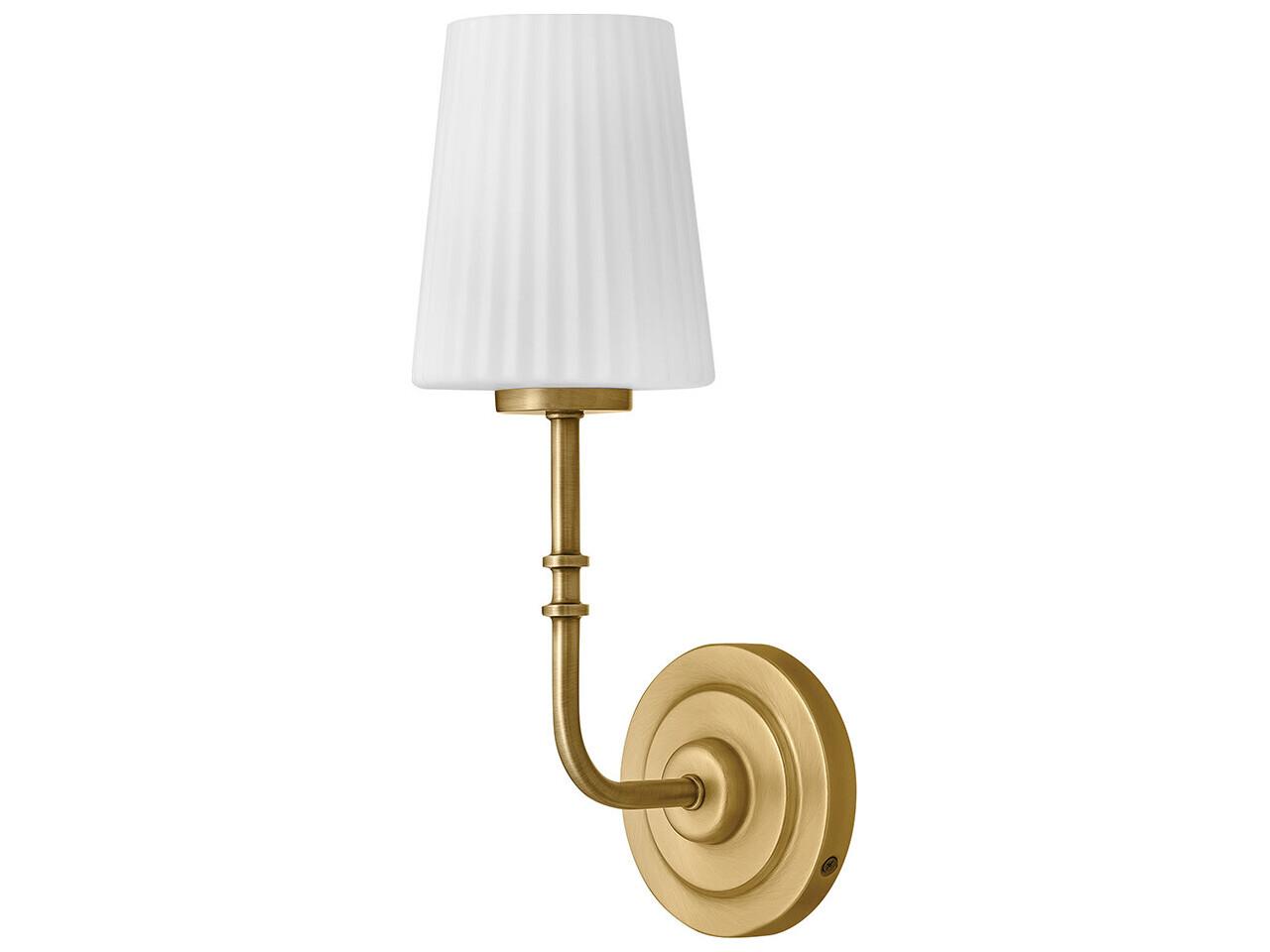 Hinkley Mckenna McKenna 1-Light Lacquered Brass Wall Sconce