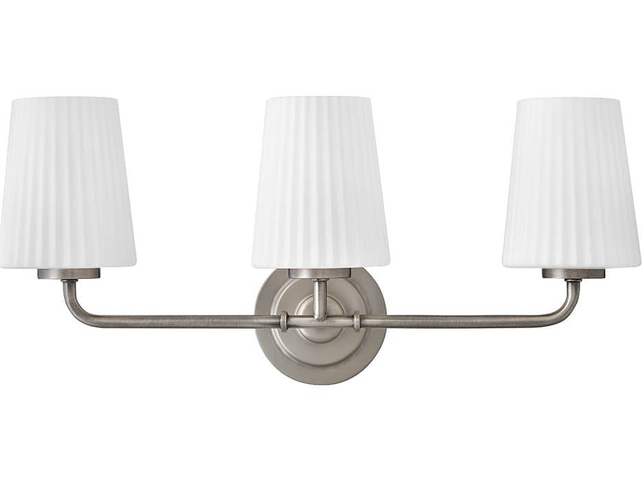 Hinkley Mckenna McKenna 3-Light Antique Nickel Vanity Light