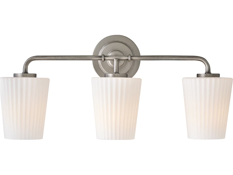 Hinkley Mckenna McKenna 3-Light Antique Nickel Vanity Light
