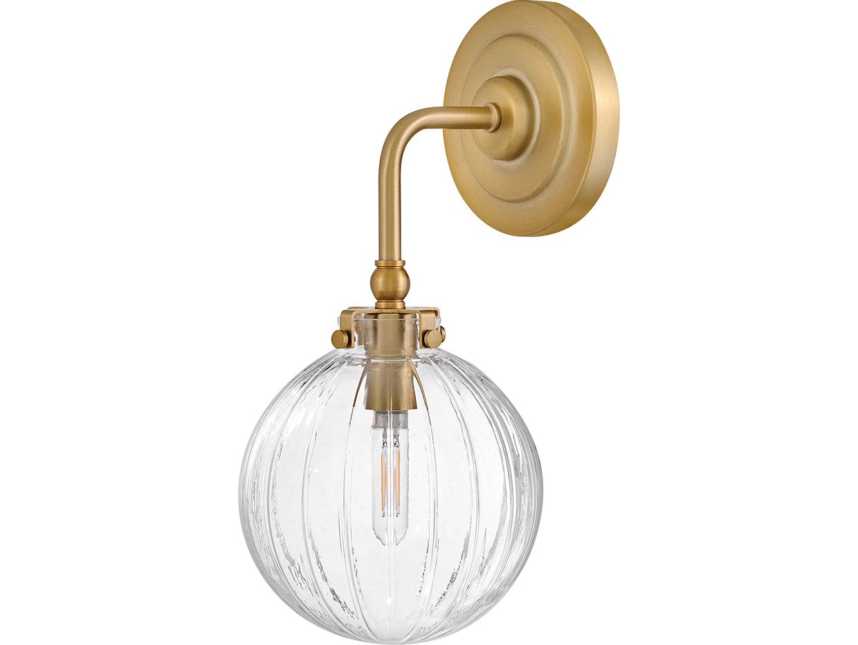 Hinkley Helene Lisa McDennon, Open Air 1-Light Lacquered Brass Wall Sconce