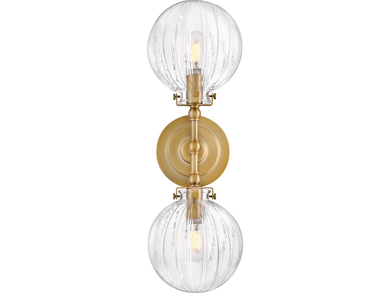 Hinkley Helene 2-Light Lacquered Brass Wall Sconce