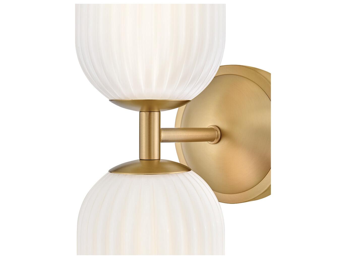 Hinkley Ava 2-Light Lacquered Brass Wall Sconce