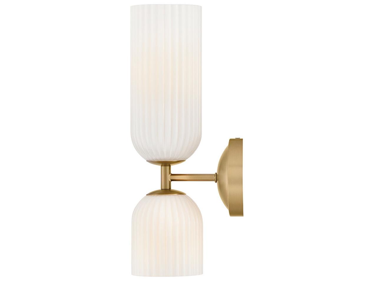 Hinkley Ava 2-Light Lacquered Brass Wall Sconce