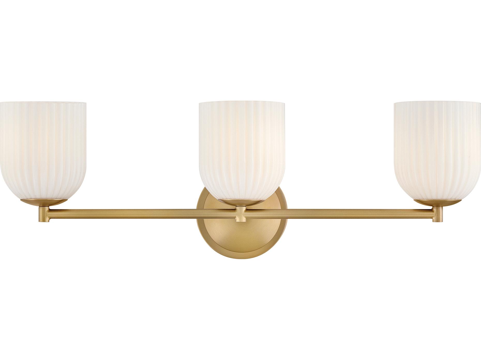 Hinkley Ava 3-Light Lacquered Brass Vanity Light