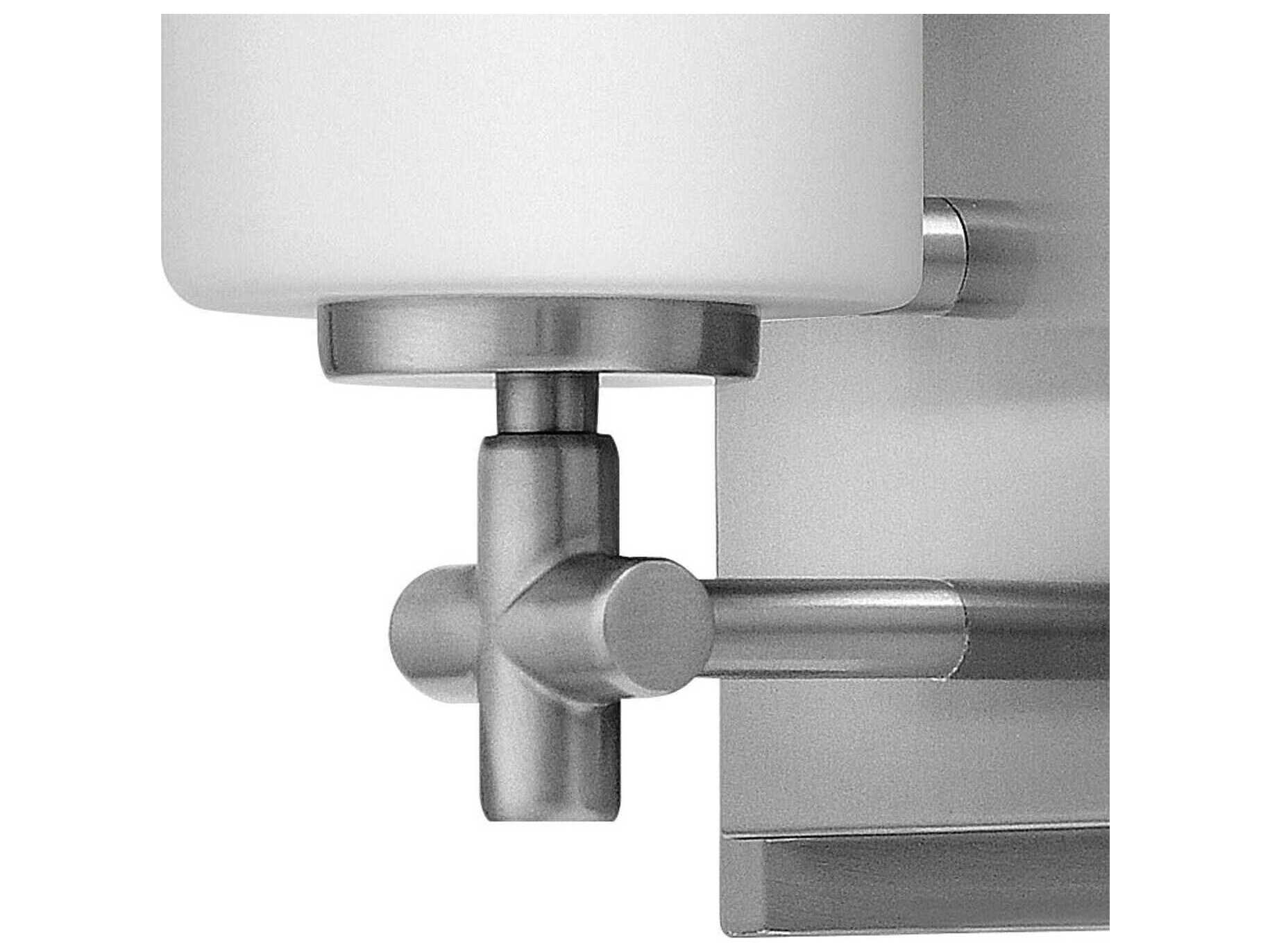 Hinkley Laurel Brushed Nickel Glass Wall Sconce
